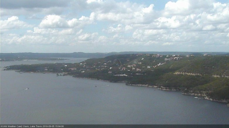 Lake Travis webcam, September 5, 2016 2:15 PM CT