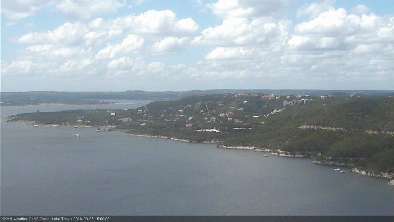 Lake Travis webcam, September 5, 2016 2:30 PM CT