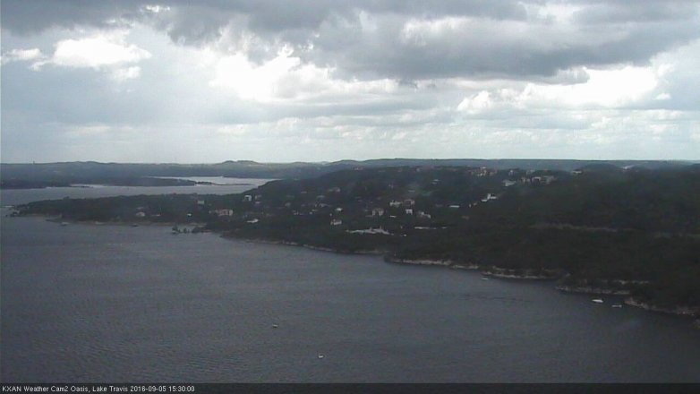 Lake Travis webcam, September 5, 2016 2:40 PM CT