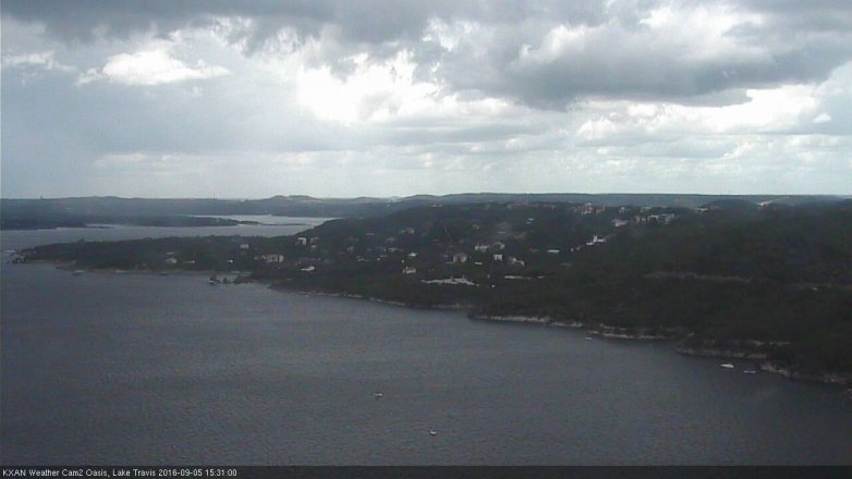 Lake Travis webcam, September 5, 2016 2:45 PM CT