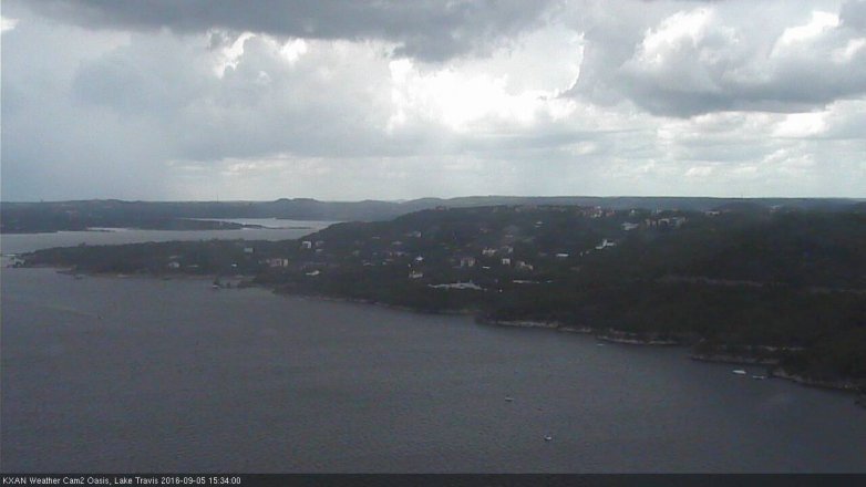 Lake Travis webcam, September 5, 2016 2:50 PM CT