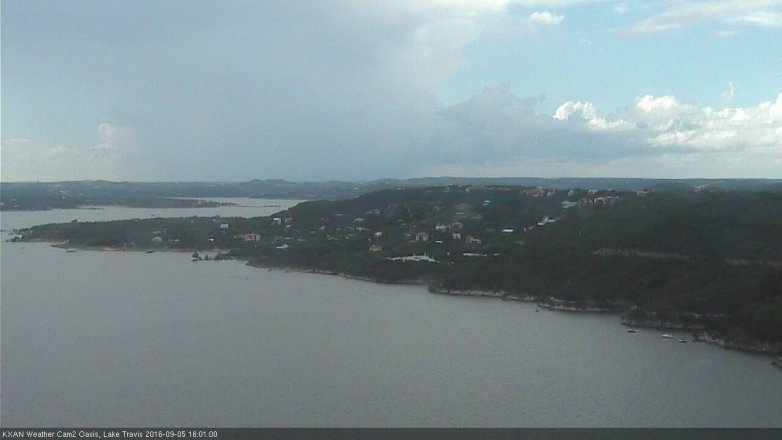 Lake Travis webcam, September 5, 2016 3:05 PM CT