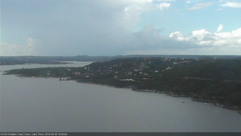 Lake Travis webcam, September 5, 2016 3:10 PM CT