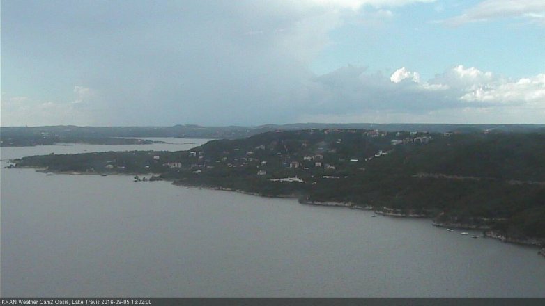 Lake Travis webcam, September 5, 2016 3:25 PM CT