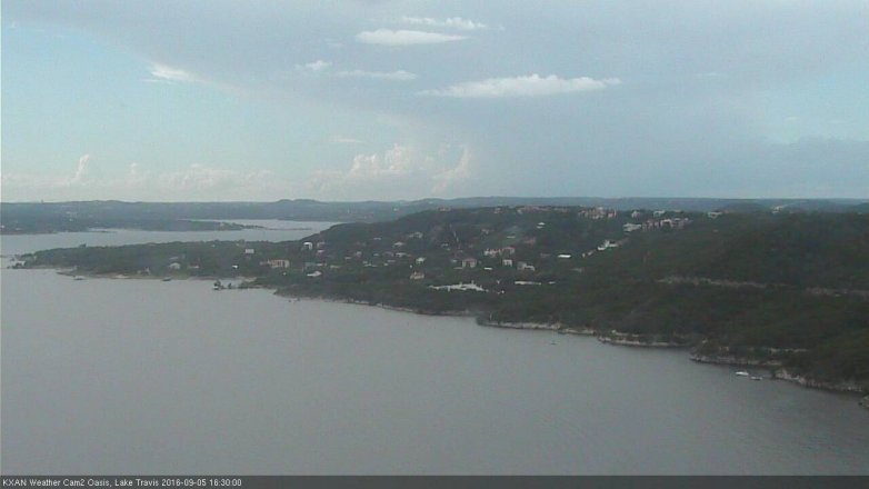 Lake Travis webcam, September 5, 2016 4:00 PM CT