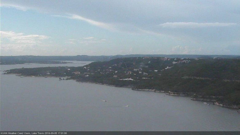 Lake Travis webcam, September 5, 2016 4:05 PM CT