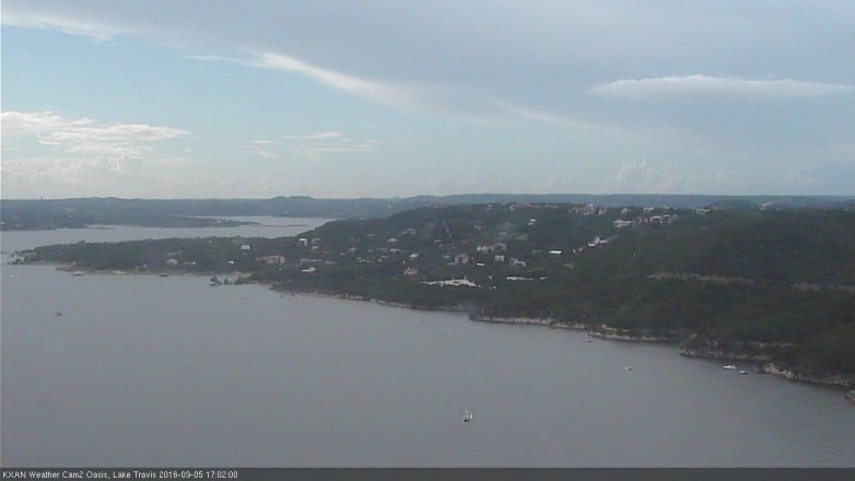 Lake Travis webcam, September 5, 2016 4:10 PM CT