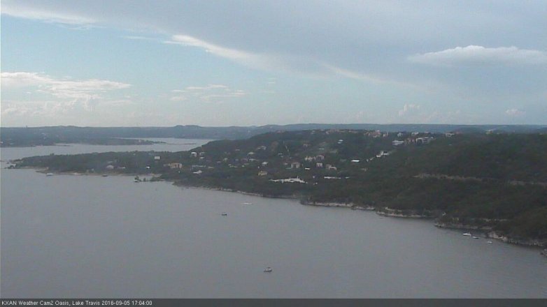 Lake Travis webcam, September 5, 2016 4:30 PM CT