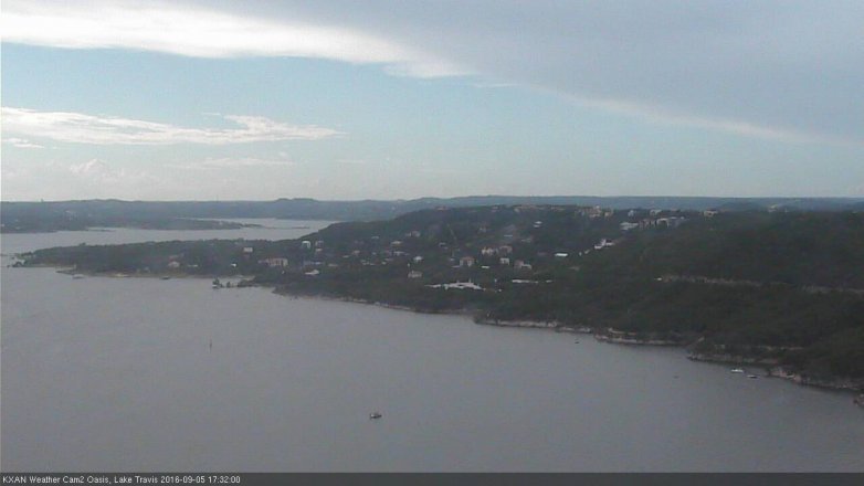 Lake Travis webcam, September 5, 2016 5:00 PM CT