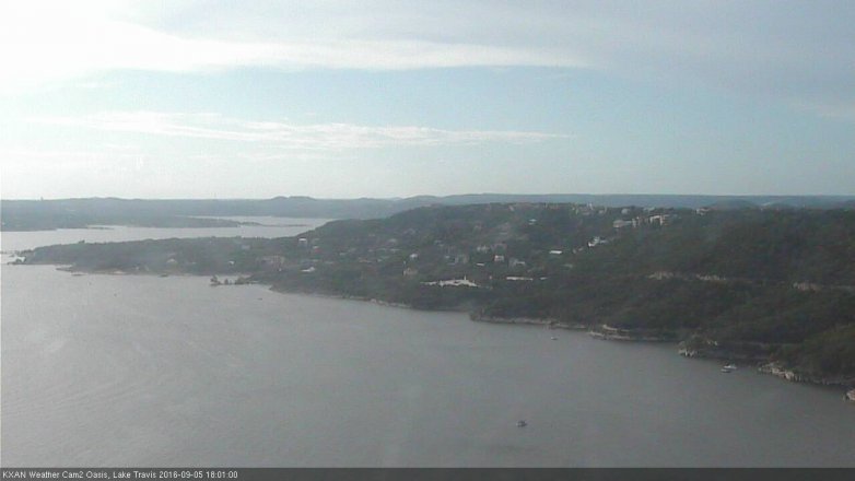 Lake Travis webcam, September 5, 2016 5:10 PM CT