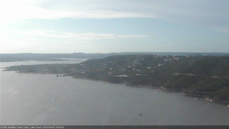 Lake Travis webcam, September 5, 2016 5:30 PM CT