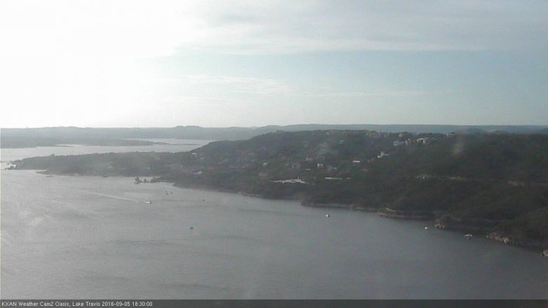 Lake Travis webcam, September 5, 2016 5:40 PM CT