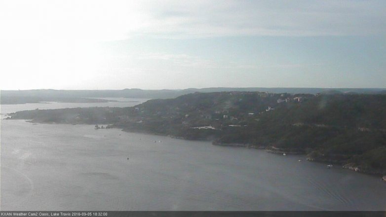 Lake Travis webcam, September 5, 2016 5:55 PM CT