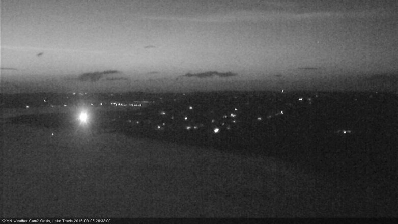 Lake Travis webcam, September 5, 2016 7:55 PM CT