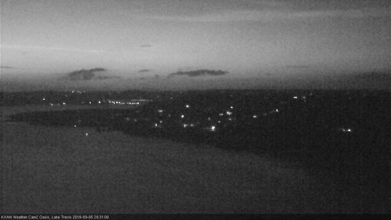 Lake Travis webcam, September 5, 2016 8:00 PM CT