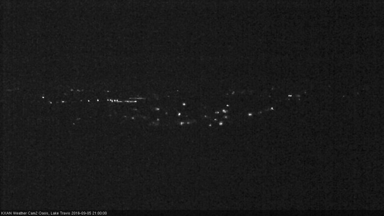Lake Travis webcam, September 5, 2016 8:30 PM CT