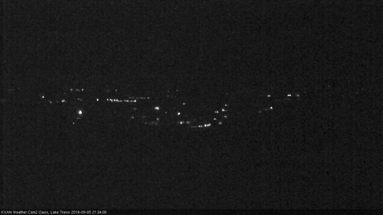 Lake Travis webcam, September 5, 2016 8:45 PM CT
