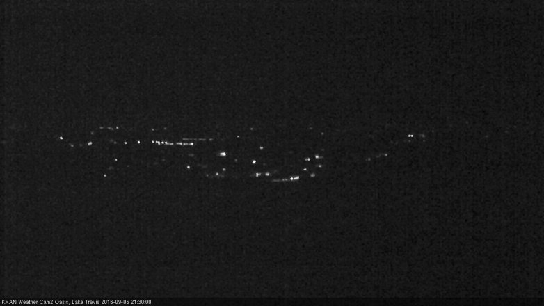 Lake Travis webcam, September 5, 2016 8:55 PM CT