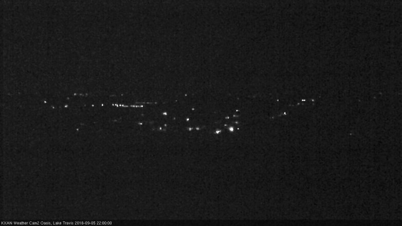 Lake Travis webcam, September 5, 2016 9:25 PM CT