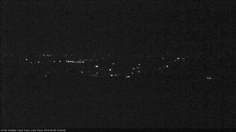 Lake Travis webcam, September 5, 2016 9:35 PM CT