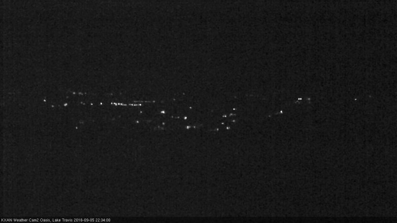 Lake Travis webcam, September 5, 2016 9:40 PM CT