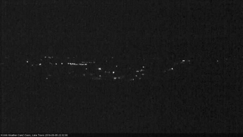 Lake Travis webcam, September 5, 2016 9:55 PM CT