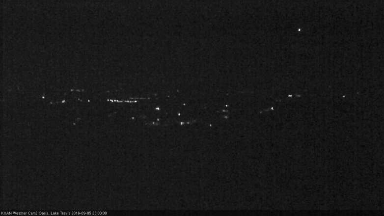 Lake Travis webcam, September 5, 2016 10:05 PM CT