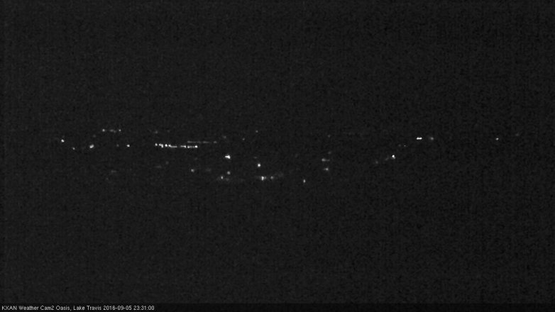 Lake Travis webcam, September 5, 2016 10:40 PM CT