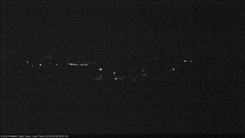 Lake Travis webcam, September 5, 2016 11:05 PM CT