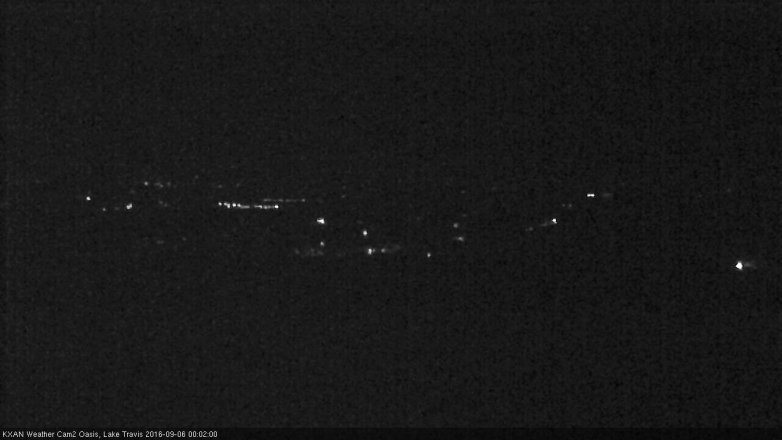 Lake Travis webcam, September 5, 2016 11:25 PM CT
