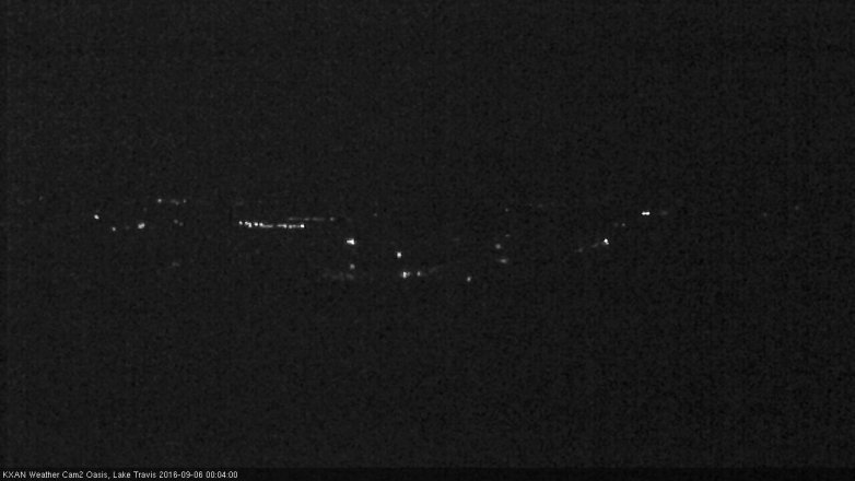 Lake Travis webcam, September 5, 2016 11:30 PM CT