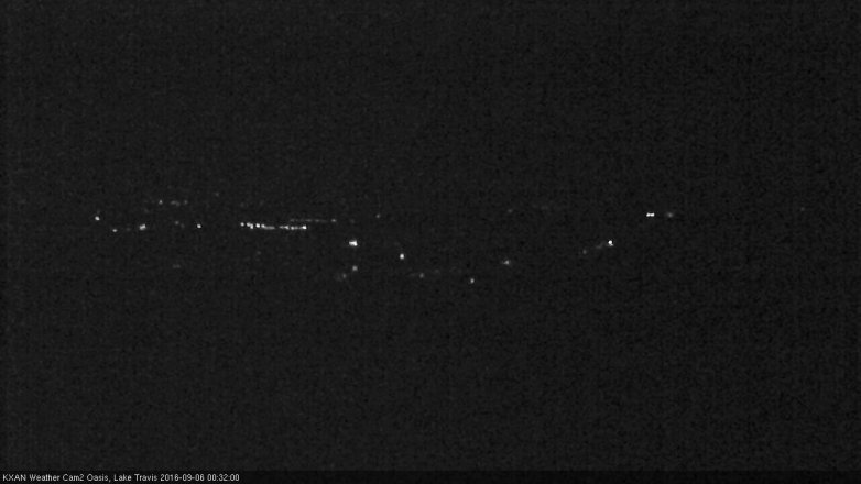 Lake Travis webcam, September 5, 2016 11:45 PM CT