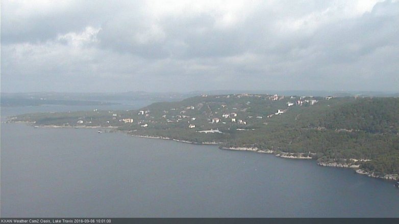 Lake Travis webcam, September 6, 2016 9:10 AM CT