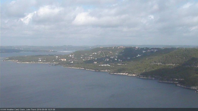 Lake Travis webcam, September 6, 2016 9:35 AM CT