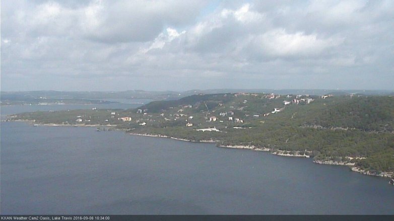 Lake Travis webcam, September 6, 2016 9:45 AM CT