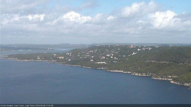 Lake Travis webcam, September 6, 2016 10:05 AM CT