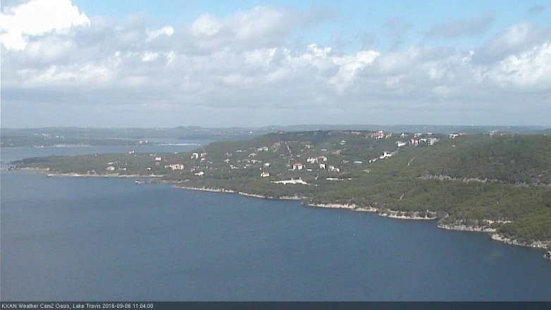 Lake Travis webcam, September 6, 2016 10:15 AM CT