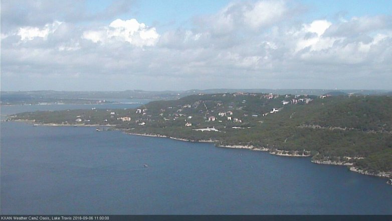 Lake Travis webcam, September 6, 2016 10:30 AM CT