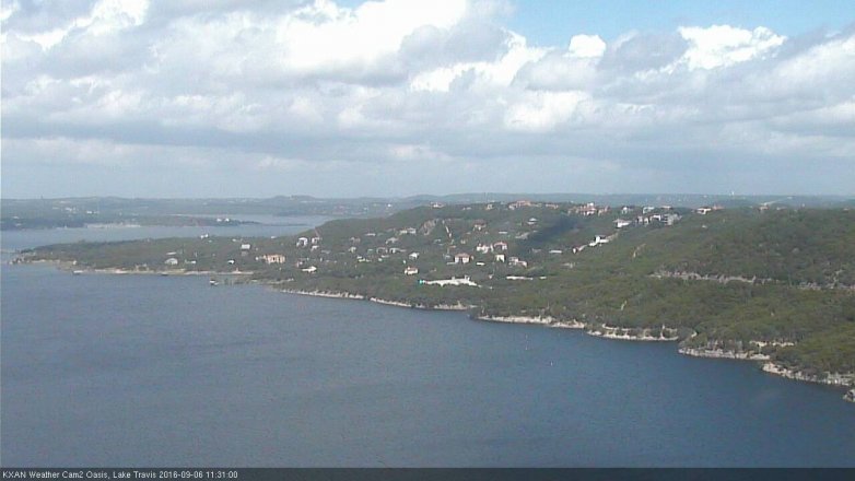 Lake Travis webcam, September 6, 2016 10:50 AM CT