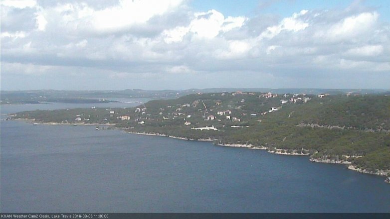 Lake Travis webcam, September 6, 2016 10:55 AM CT