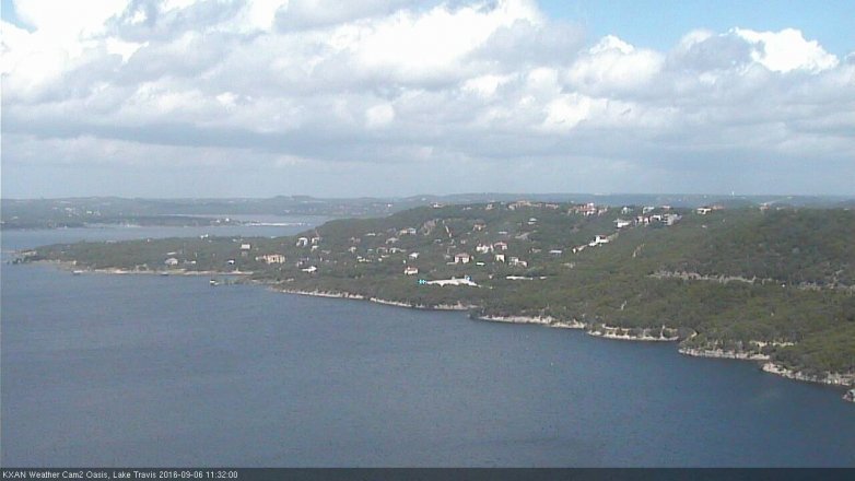 Lake Travis webcam, September 6, 2016 11:00 AM CT