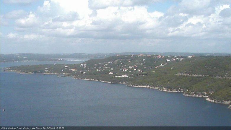 Lake Travis webcam, September 6, 2016 11:05 AM CT