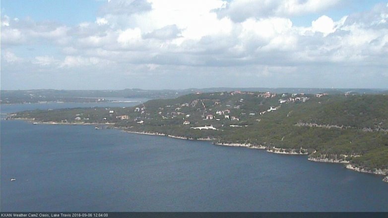 Lake Travis webcam, September 6, 2016 11:10 AM CT