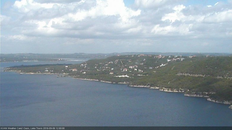 Lake Travis webcam, September 6, 2016 11:15 AM CT