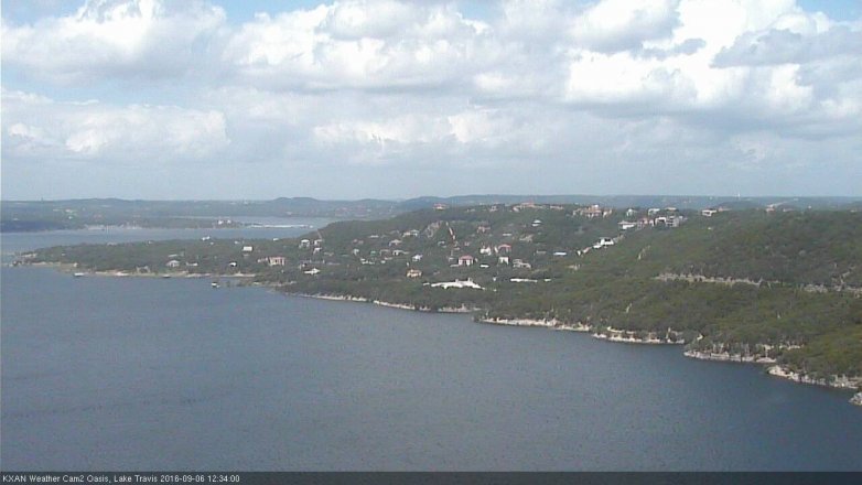 Lake Travis webcam, September 6, 2016 12:00 PM CT