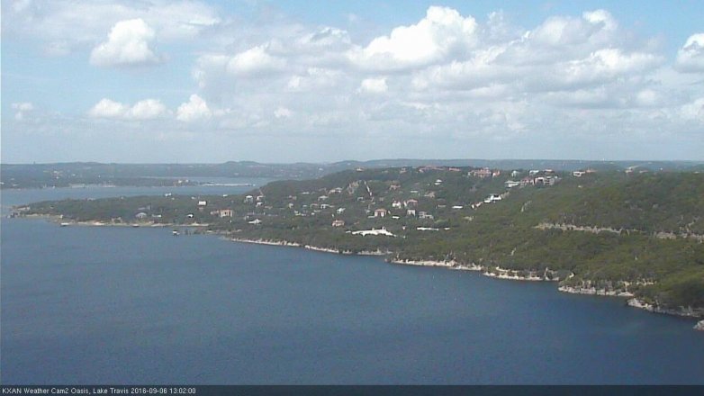 Lake Travis webcam, September 6, 2016 12:10 PM CT