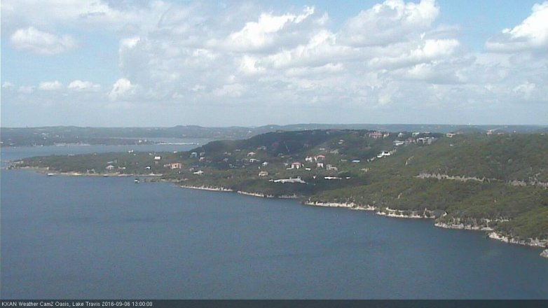 Lake Travis webcam, September 6, 2016 12:30 PM CT