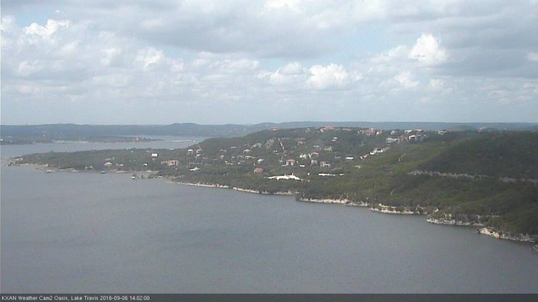 Lake Travis webcam, September 6, 2016 1:25 PM CT