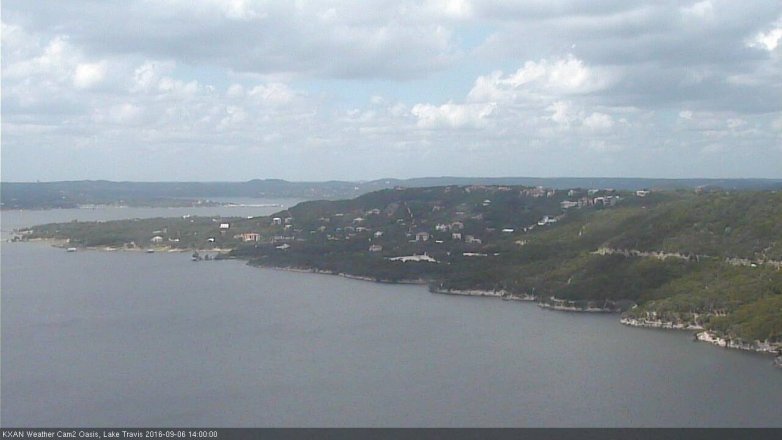 Lake Travis webcam, September 6, 2016 1:30 PM CT