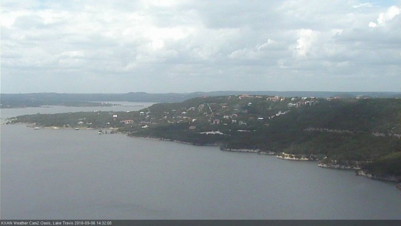 Lake Travis webcam, September 6, 2016 1:35 PM CT